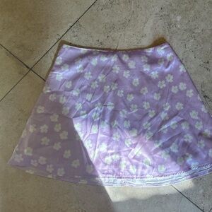 Princess Polly silky floral skirt